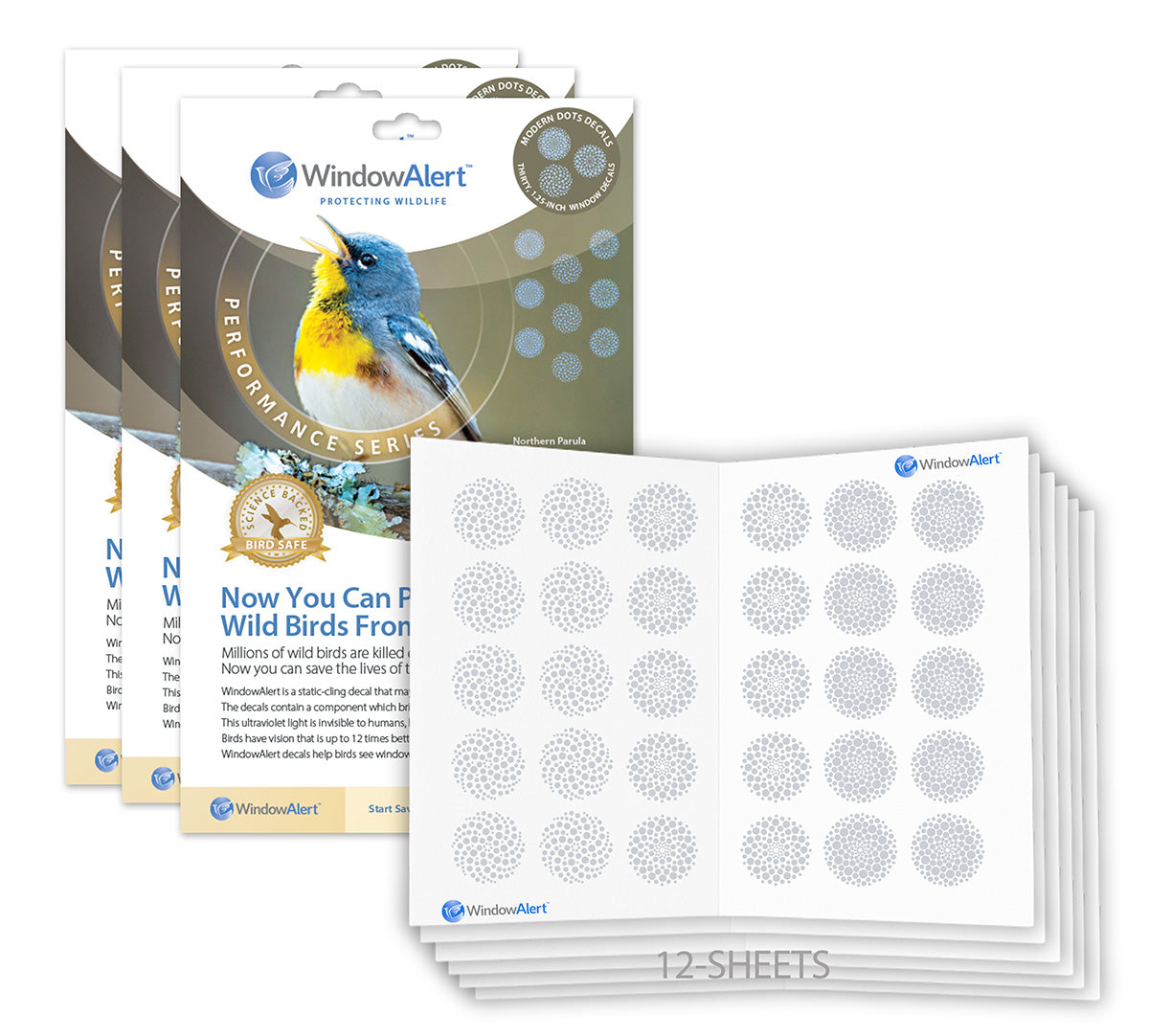 Modern Dots UV Window Decals - Performance Series