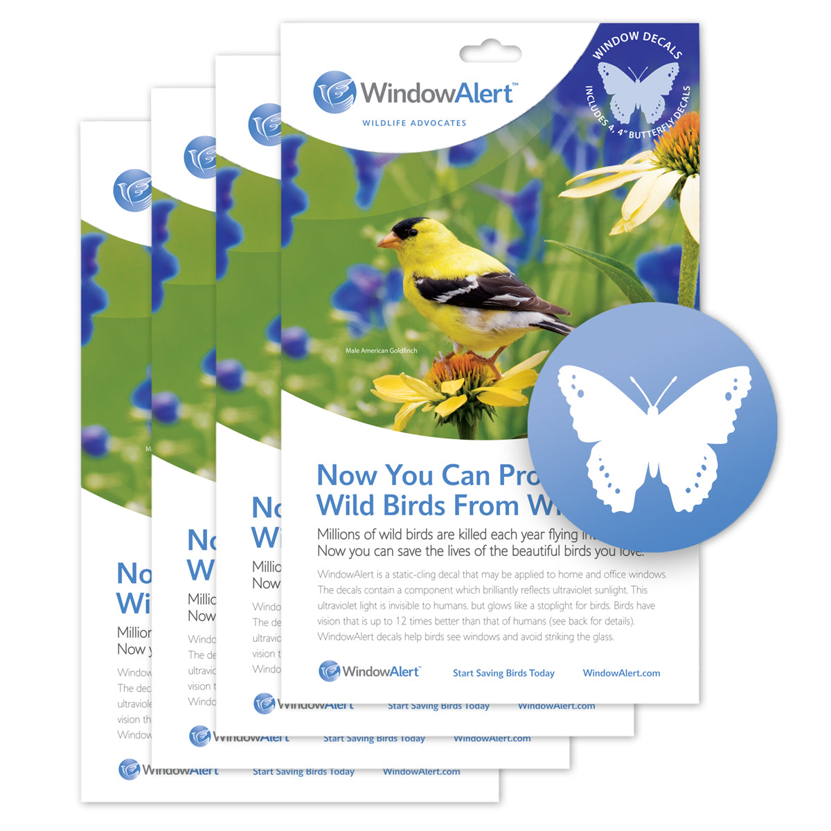 Aspen Leaf UV decals to prevent bird strikes. Bulk wholesale discount 