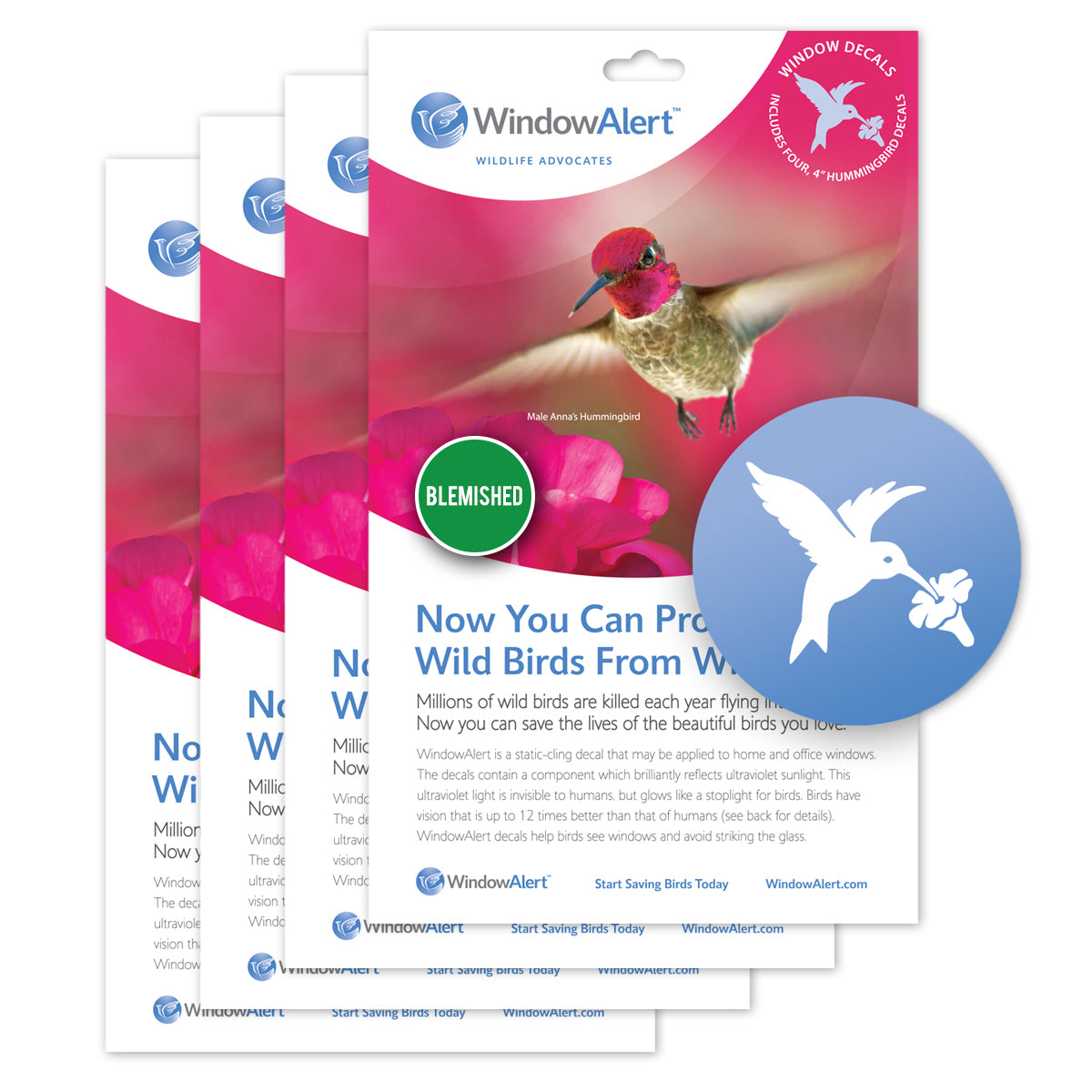 Aspen Leaf UV decals to prevent bird strikes. Bulk wholesale discount