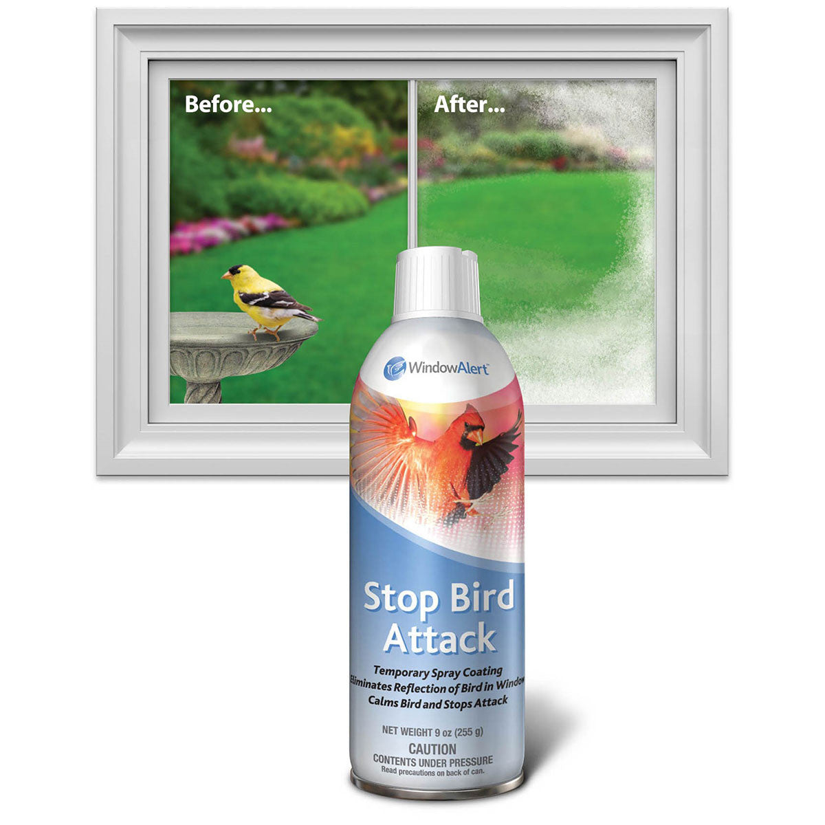 Stop Bird Attack Spray Before and After on Windows