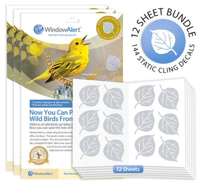 Aspen Leaf UV Window Decals - Classic Series