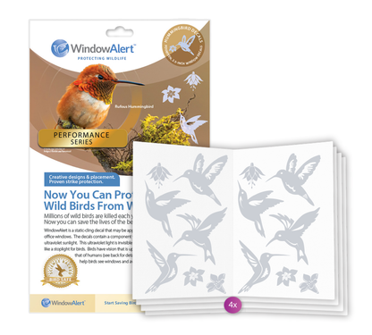 Performance Edition - Hummingbird UV Window Decals