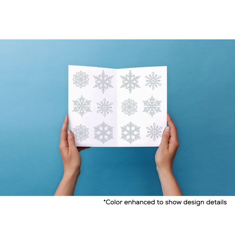 Snowflake UV Window Decals - Classic Series