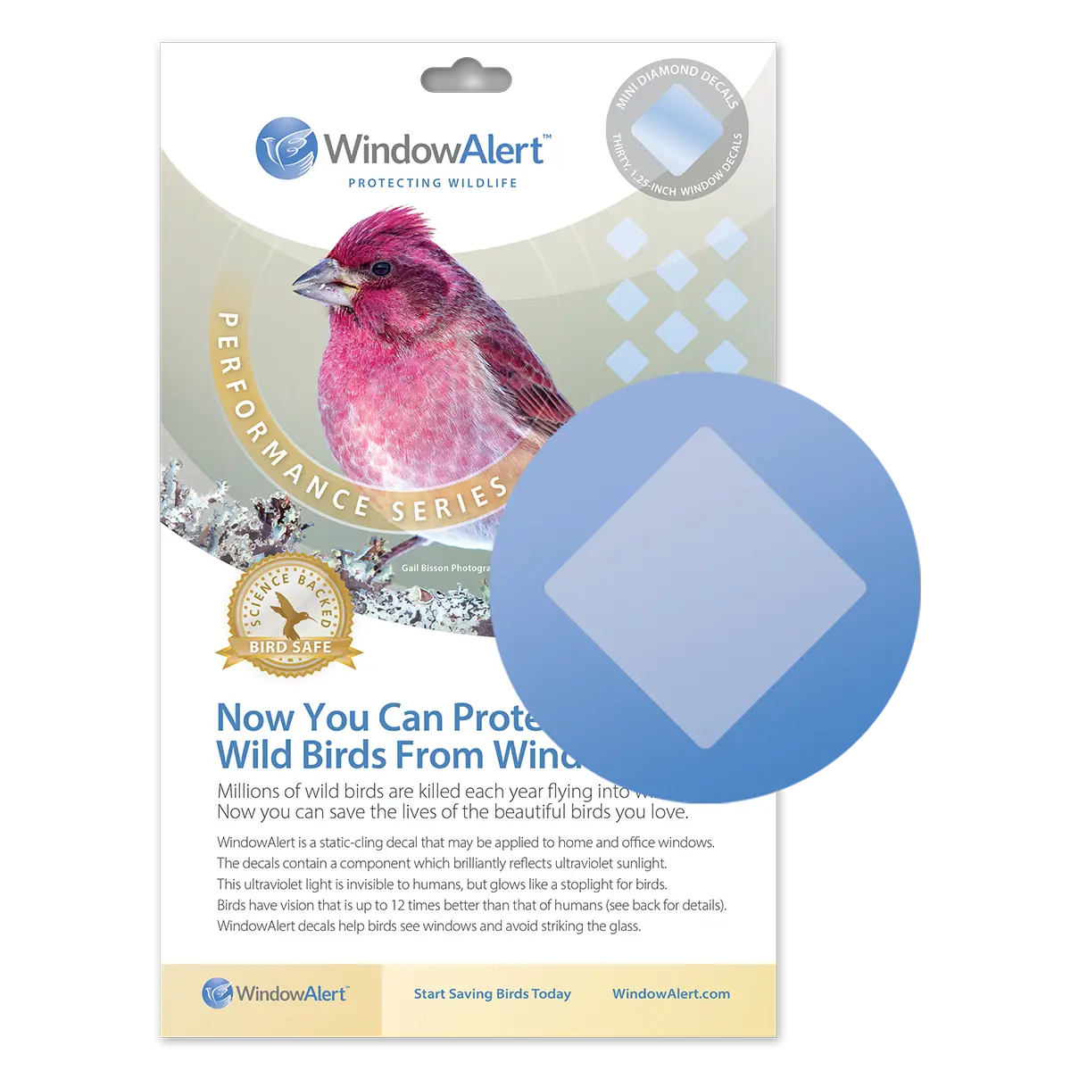 Get Mini Diamond Performance UV Static Cling Window Decals – WindowAlert
