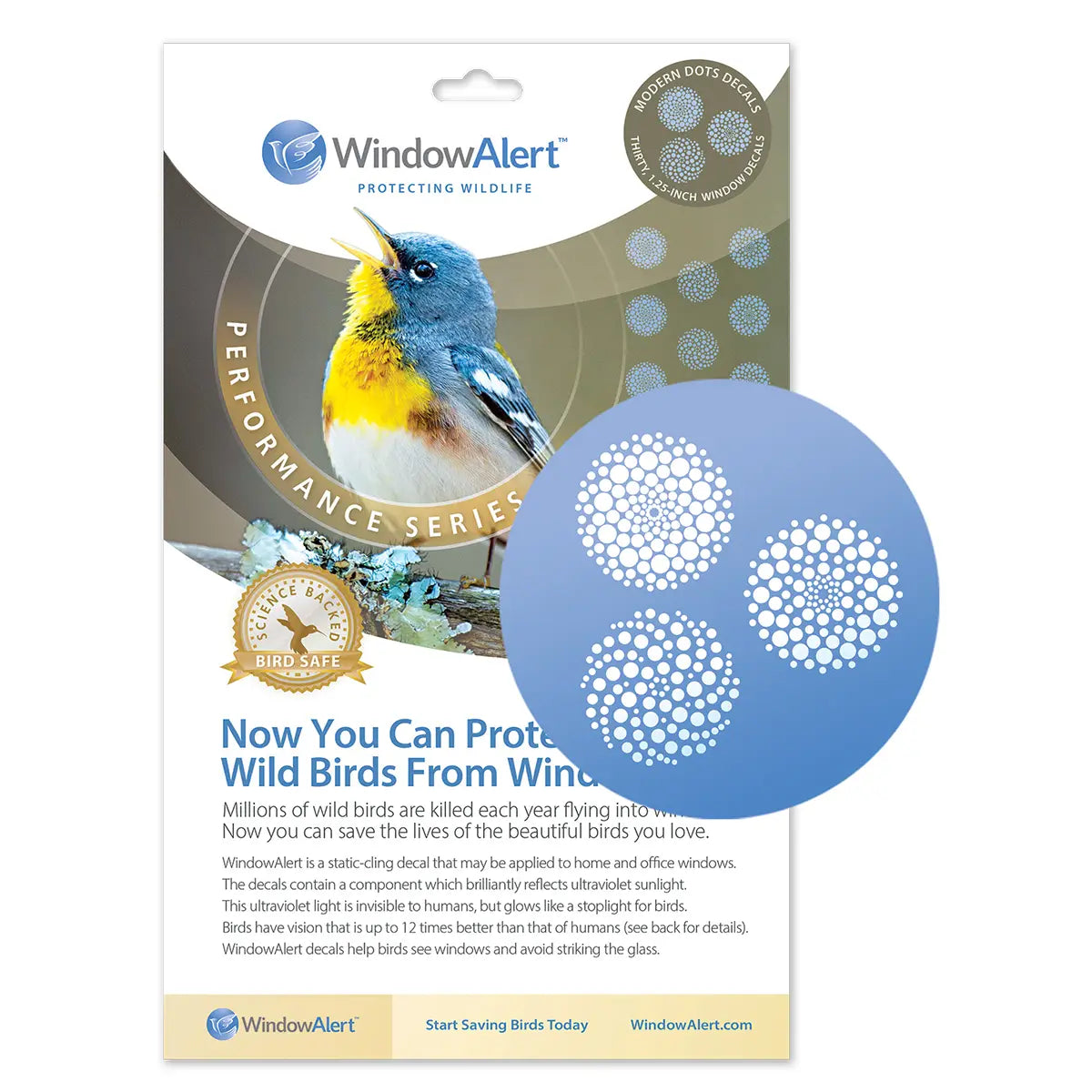 Window Dot Sticker Modern Dots UV Window Decals - Performance Series – WindowAlert