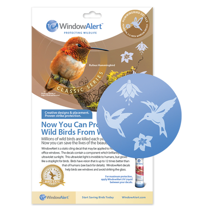 Hummingbird UV Window Decals - Classic Series